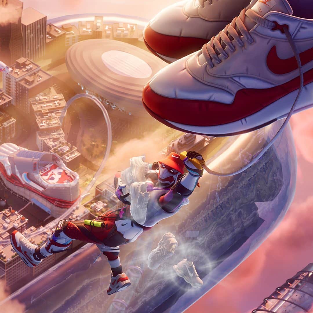 HYPEBEASTさんのインスタグラム写真 - (HYPEBEASTInstagram)「@hypemoon: @fortnite and @nike have officially launched the immersive world of 'Airphoria.'⁠ ⁠ This in-game experience is changing the way fans see Swoosh products by exploring a world featuring some of your favorite Air Max sneakers and embarking on the ultimate sneaker hunt. Throughout Airphoria, fans will be able to collect and earn in-game Nike products that can be outfitted onto playable characters. ⁠ ⁠ Explore the captivating world until June 27 8 PM EST.⁠ Photo: Nike/Fortnite」6月21日 2時39分 - hypebeast
