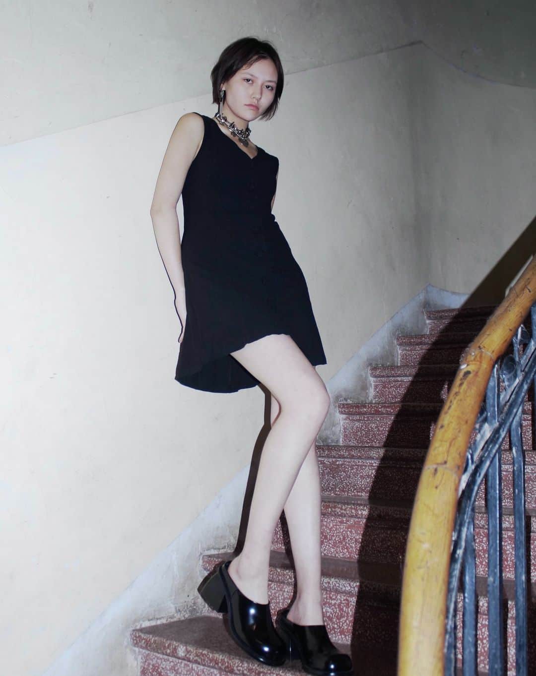 UNIFのインスタグラム：「Bonbon Dress and Hera Clog on @maresz_miciula」