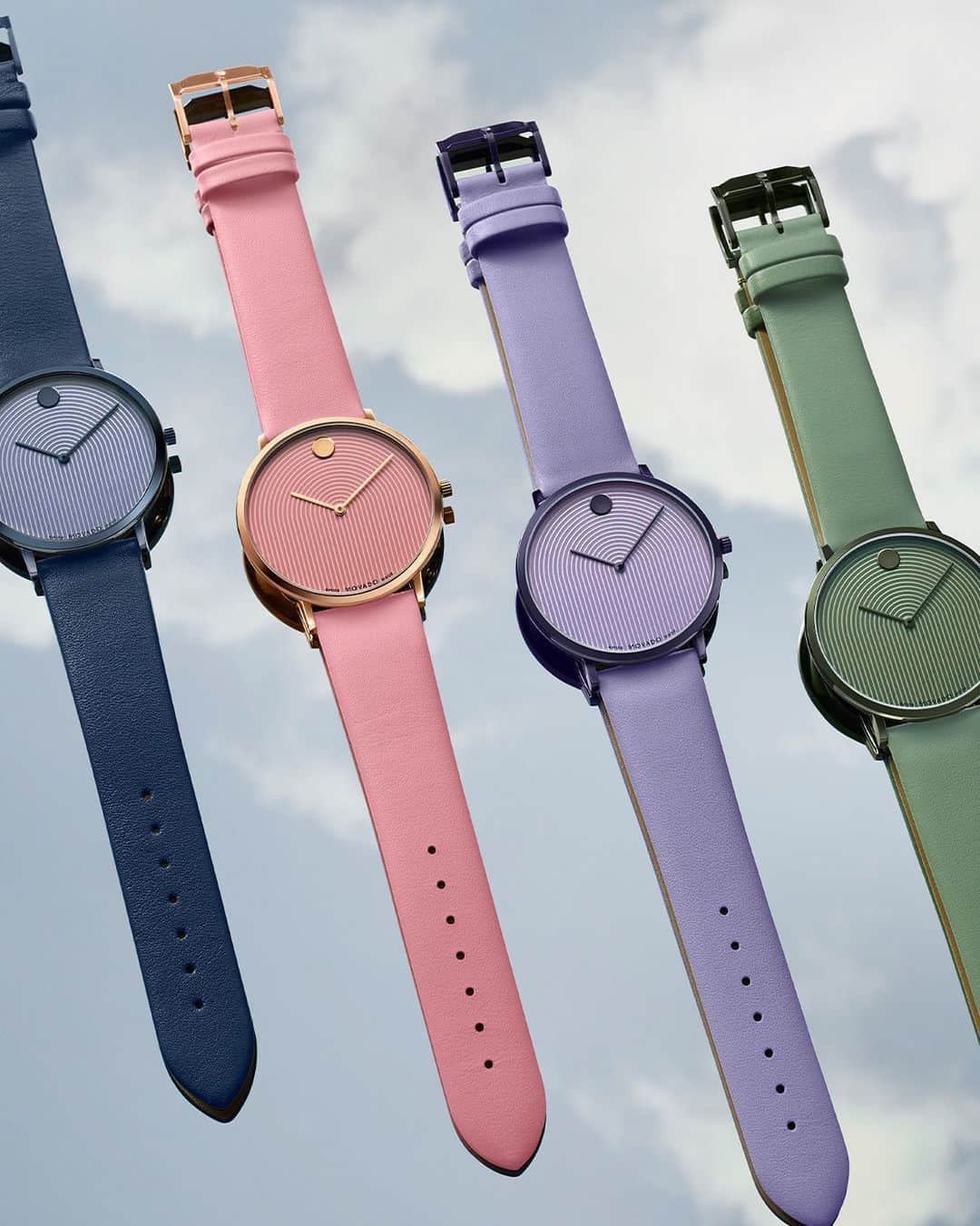 モバードのインスタグラム：「Full spectrum. The new #Modern47 exemplify monochrome minimalism and ultra-modern design. Shop the new collection on Movado.com!」
