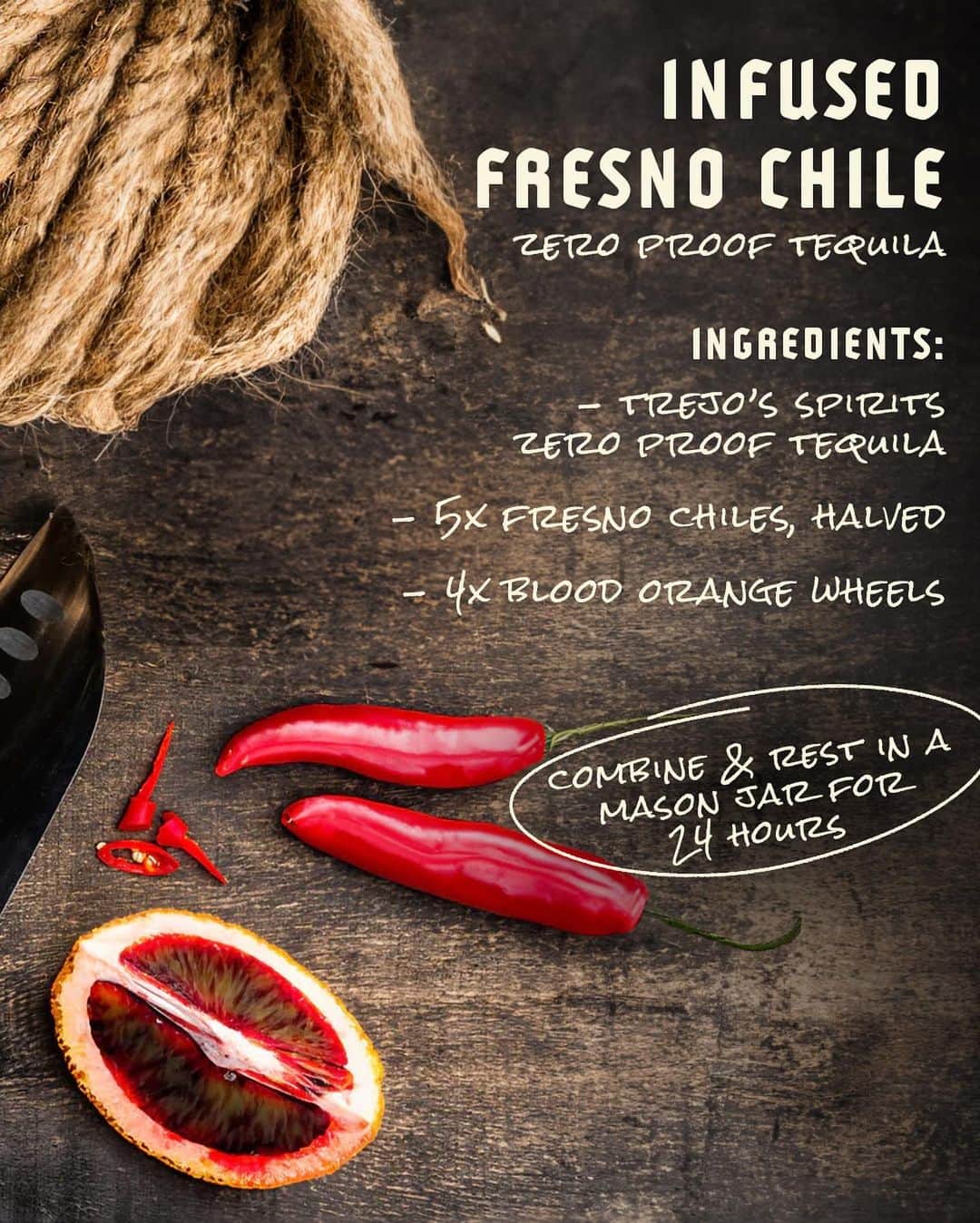 ダニー・トレホさんのインスタグラム写真 - (ダニー・トレホInstagram)「Experience a fusion of flavors with our Infused Fresno Chile recipe, crafted using Trejo's Spirits Zero Proof Tequila.  Add a zesty kick to your mocktails with this infused Fresno Chile recipe using your Trejo’s Spirits Zero Proof Tequila! Find this recipe and more now available on our website at TrejosSpirits.com   Order your bottle of @trejosspirits today by visiting the link in our bio!  #nonalcoholic #alcoholfree #mocktails #drinks #trejostacos #trejosspirits #sipthedifference #zeroproof #mindfuldrinking #healthandwellness #sobercurious」6月21日 6時30分 - officialdannytrejo