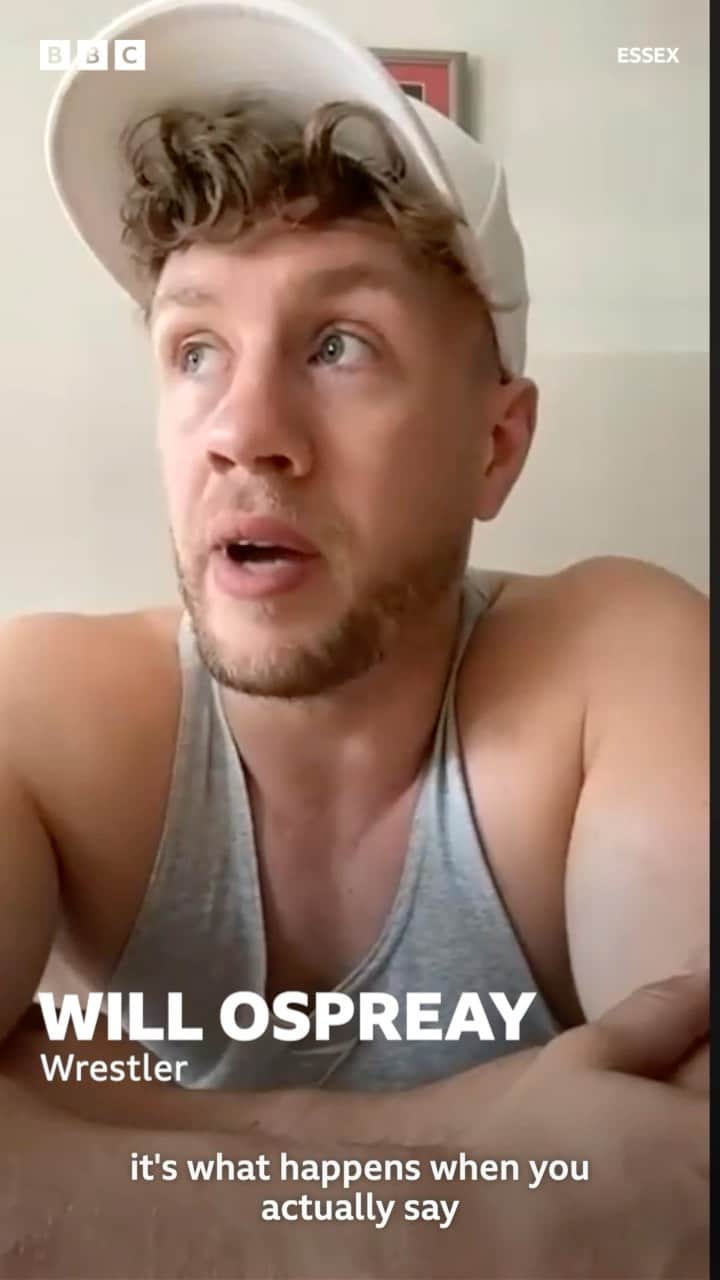 ウィル・オスプレイのインスタグラム：「“I’m still saying that I’m the best wrestler in the world”. 🤼‍♂️  Tune in to BBC Essex tomorrow from 6pm to hear the full interview.」