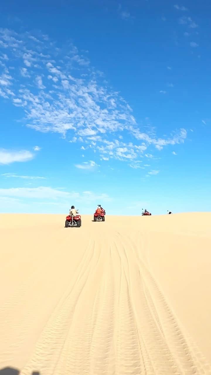 Australiaのインスタグラム：「BRB, putting our out-of-office on and booking a trip to @portstephens! 👀 Just a hop, skip and jump away from @sydney, #PortStephens in @visitnsw is a dream come true for adventure lovers. Rev up those engines for an exhilarating quad bike ride across the vast Stockton Sand Dunes with @sand_dune_adventures, make a splash with our finned friends at @dolphinswimaustralia, paddle the day away with @portstephens_paddlesports or hike conquer Mount Tomaree for a seriously breathtaking vista. Tag your travel buddies below 👇   📍: @portstephens, @visitnsw - home to the Worimi peoples.   #seeaustralia #comeandsaygday #feelnsw #portstephens」