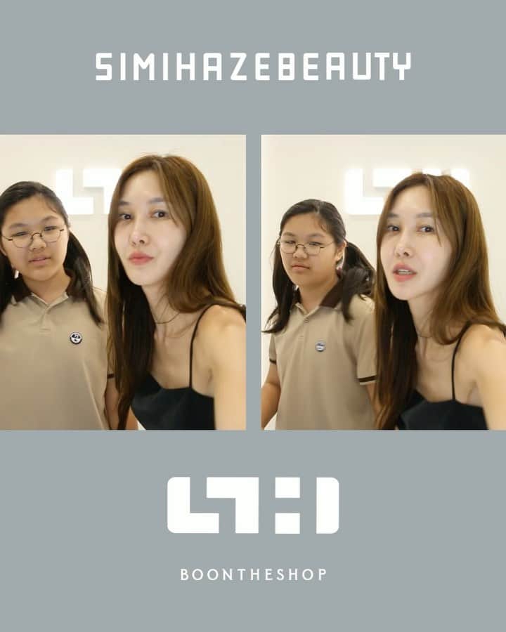 ユン・ヘジンのインスタグラム：「라방서 진짜 일년넘게 그마이 물어보던#언니립모에여! ㅋㅋㅋ 그놈의 립앤치크 !! @simihazebeauty 한국상륙🎀🩵 이제 직구 안해도 되서 너무 기쁨!!!」