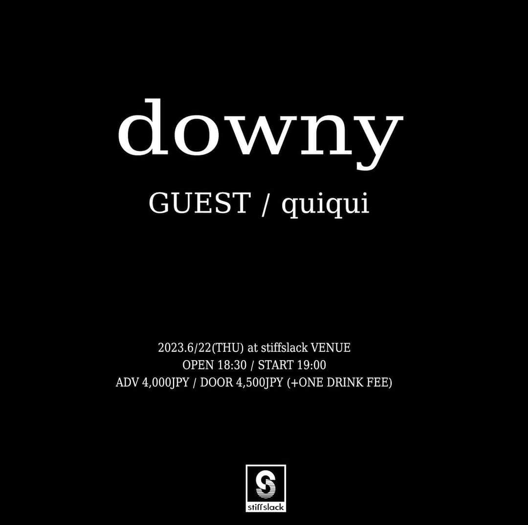 青木ロビンのインスタグラム：「downy明日 6/22は 名古屋stiff slackにて 私の大好きなquiquiさんと 2マン！  まったり無しセットリストで バチバチやります。 http://www.stiffslack.com/venue/202306.html?date=20230622  quiquiのアナログ売ってるといいな。 @stiffslack  @downy_official_」
