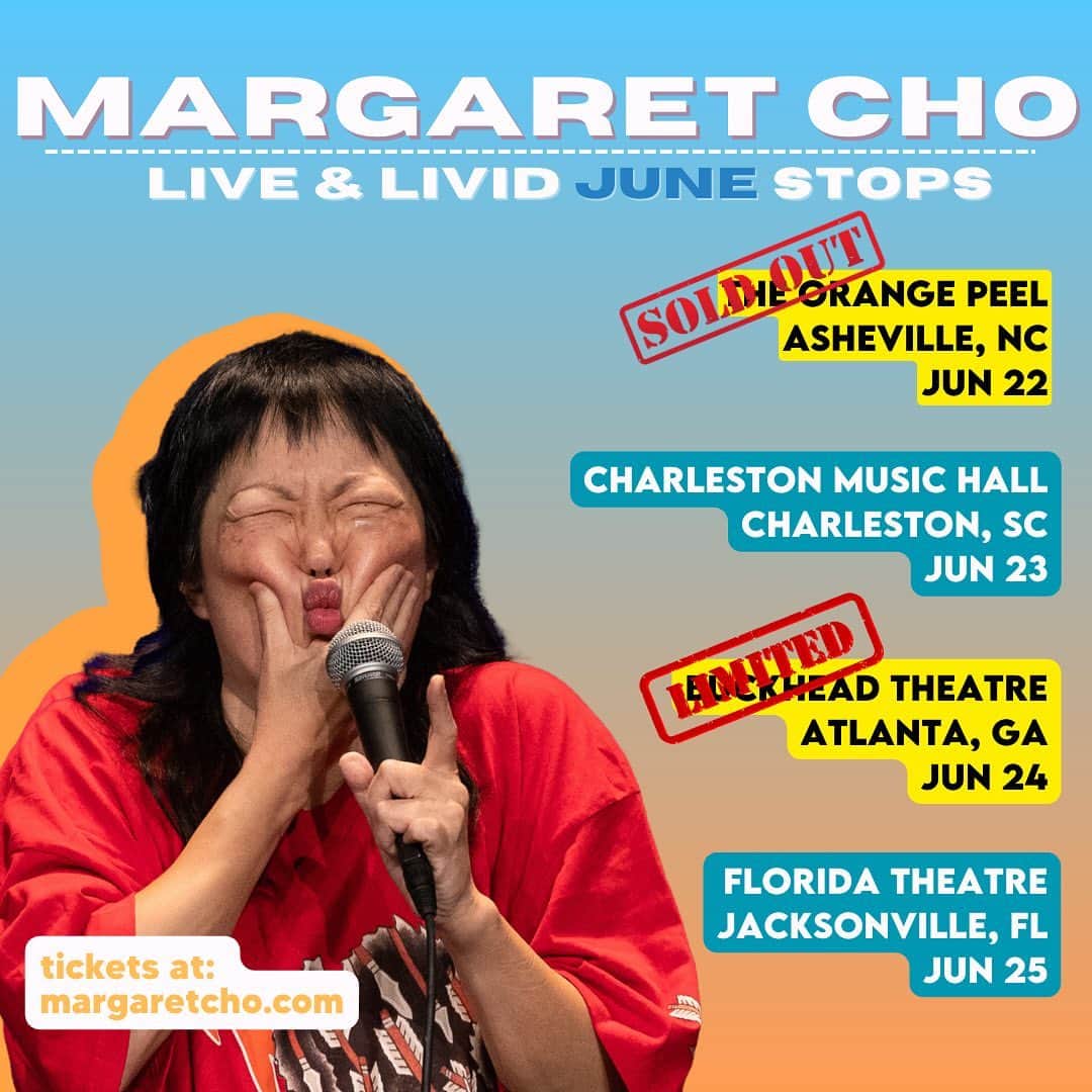 マーガレット・チョーのインスタグラム：「Tickets at margaretcho.com 🎟️」