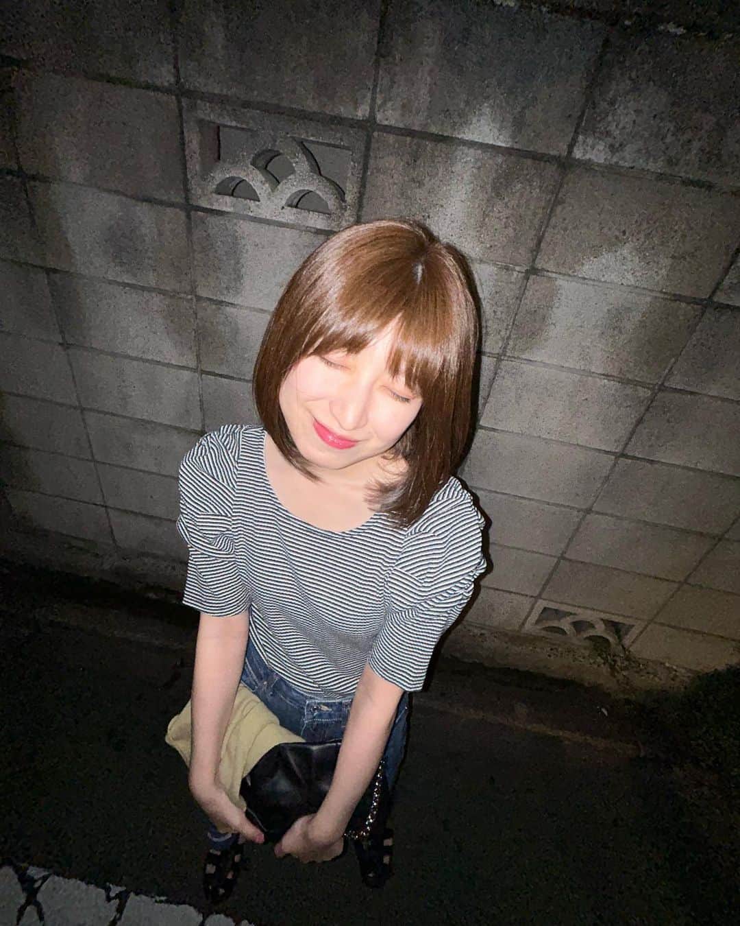 吉田華恋のインスタグラム：「ちゃぱつ🤟🏻🟤 染めたての写真✌︎」
