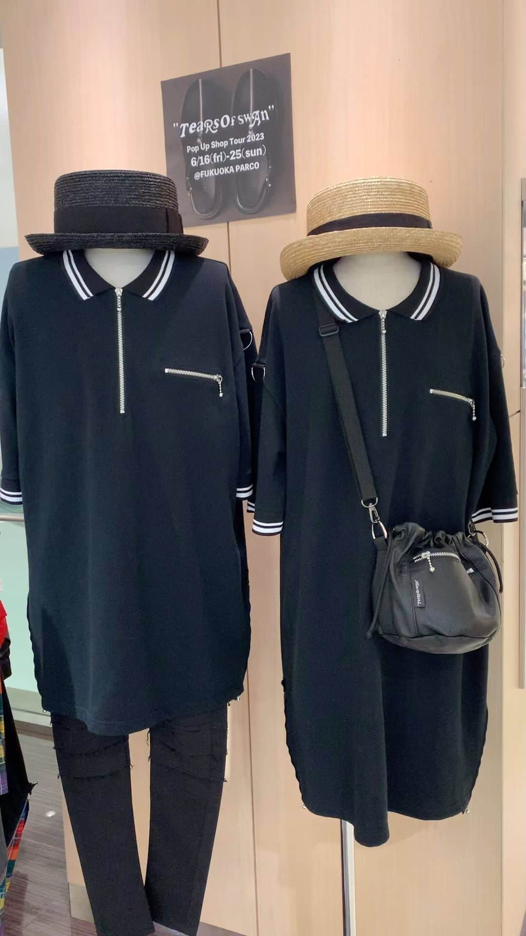 のインスタグラム：「POP UP SHOP TOUR in福岡、6日目です!! 新作アイテム、コラボアイテムもご用意して店頭にて皆様のご来店お待ちしておりますので宜しくお願い致します😊🏬  Tears of Swan POP UP SHOP TOUR 2023 in FUKUOKA  DAY:2023.6/16(fri)-25(sun) TIME:10:00〜20:30 SHOP:福岡PARCO PLACE: 福岡県福岡市中央区天神2-11-1  　　　　本館3階エスカレーター横 TEL:03-6303-2056(お問い合わせ:Tears of Swan atelier shop) WEB: https://fukuoka.parco.jp/  @tears_of_swan  #tearsofswan  @parco_fukuoka_official  #福岡PARCO #popupshoptour #popupshop #2023 #福岡」