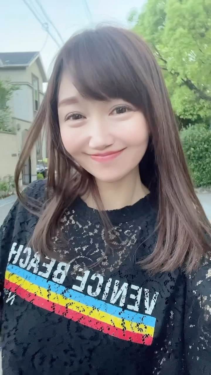 のインスタグラム：「髪、夏仕様にしました☀️🌻🍉  #ヘアカラー」