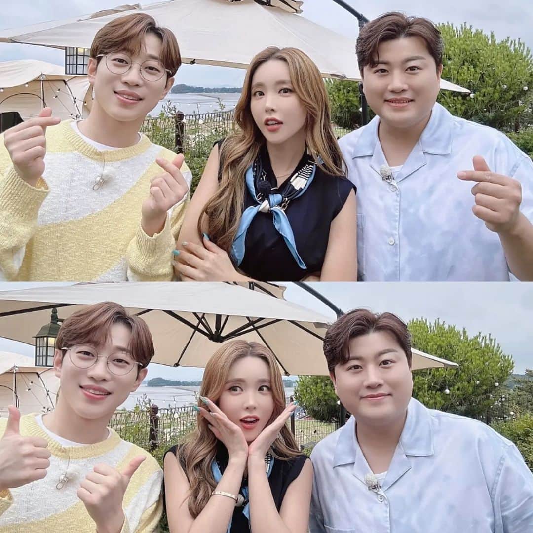 ホン・ジニョンのインスタグラム：「참 착하고 예쁜동생들^^ 호중이랑 성훈이랑 #주문즉시만들어드립니다 #명곡제작소」