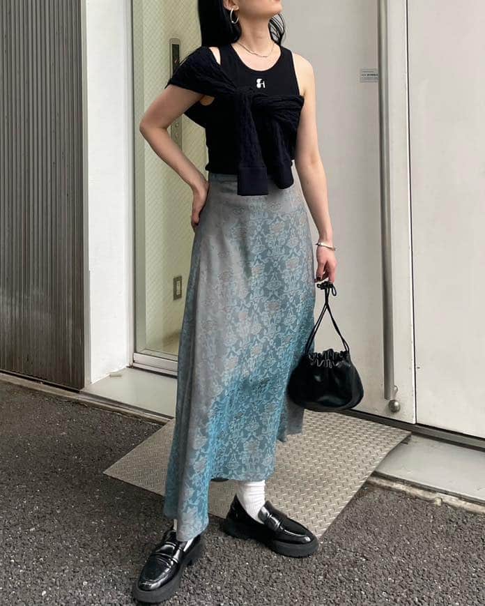 3個セット・送料無料 MEDI 2WAY ALICIA JACQUARD SKIRTブラウン新品