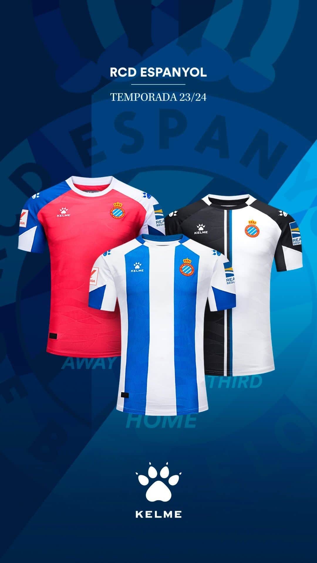 RCDエスパニョールのインスタグラム：「🆕 Pericos i periques, us presentem les noves samarretes #RCDE per a la temporada 23/24!」