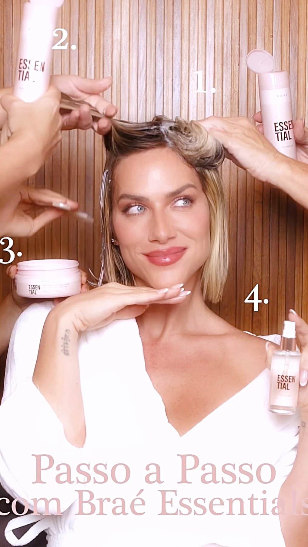のインスタグラム：「Que eu sou apaixonada pelos produtos da @braehaircare, todo mundo já sabe, né? Agora vou dividir o passo a passo do meu cuidado com os produtos! Dessa vez eu usei shampoo, condicionador e o Oil Blend e sempre fico impactada com o resultado pq tem tudo: reparação, hidratação, e proteção. Tô apaixonada! Não sai mais da minha rotina de cuidados!  #braehaircare #braesquad #publi」
