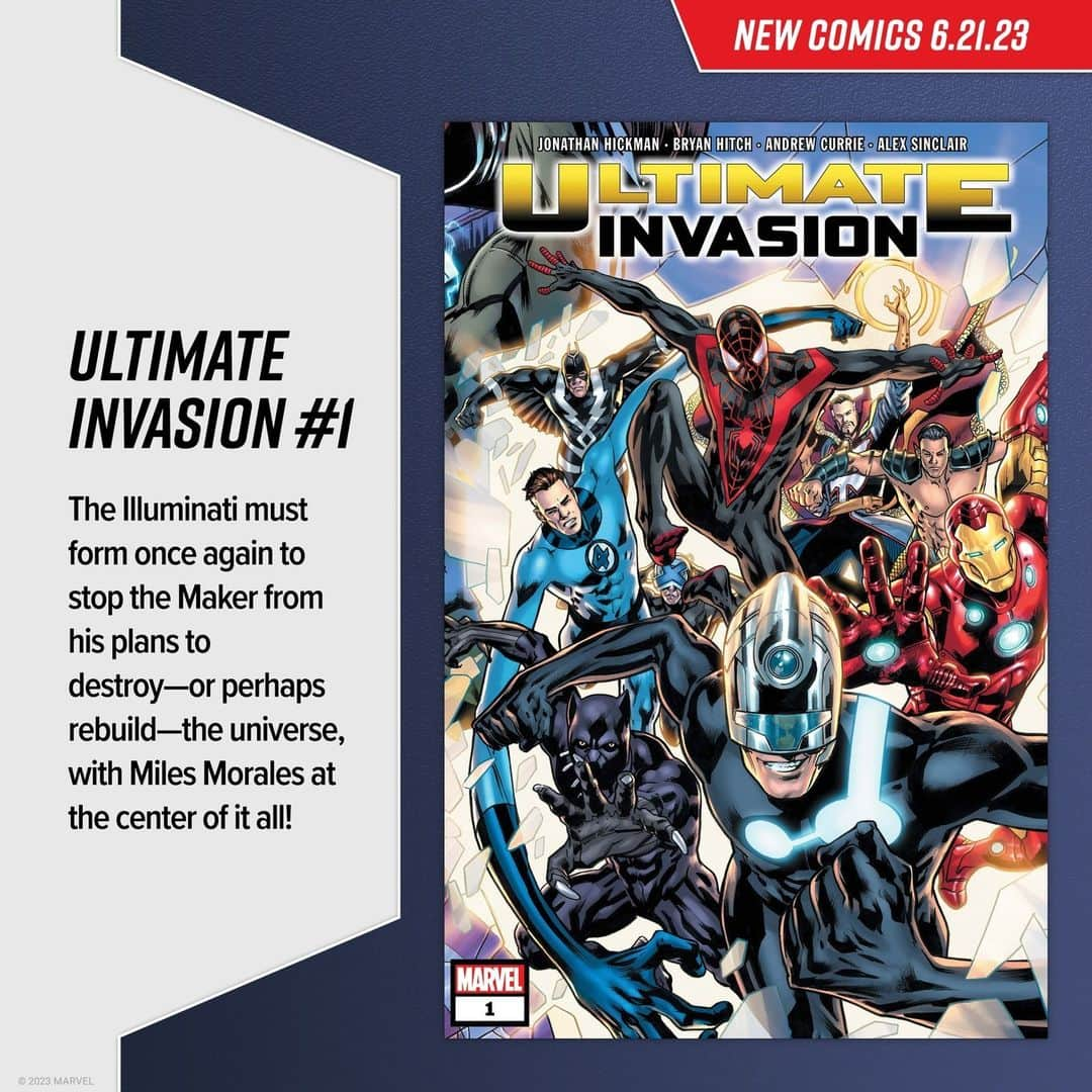 Marvel Entertainmentさんのインスタグラム写真 - (Marvel EntertainmentInstagram)「The transformation of the Marvel Universe begins here. Explore ‘Ultimate Invasion’ #1 and more #MarvelComics out today.」6月22日 5時00分 - marvel