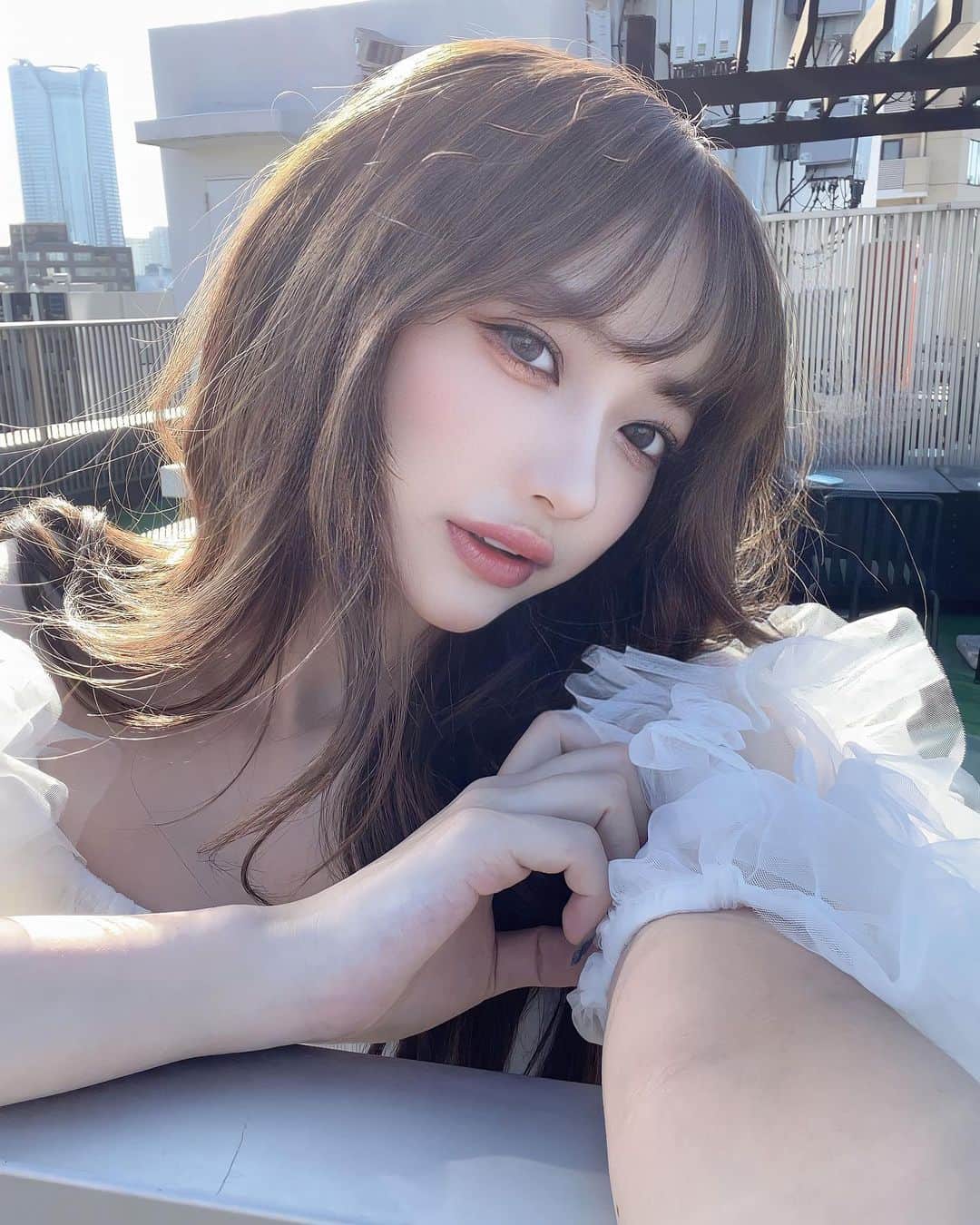 白川れなのインスタグラム：「光合成⁡中 ⁡ ⁡ ⁡ ⁡ ⁡ ⁡ ⁡ ⁡ #韓国メイク#fashion #portrait #selfie #随手拍 #網美 #셀카 #패션 #데이트」