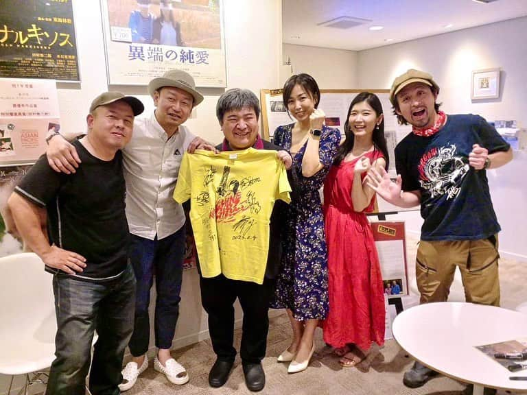 八代みなせのインスタグラム：「16年振り！ キャストスタッフの皆さんと 再会できた貴重な日。  映画｢#片腕マシンガール ｣ リマスター版 上映トークショー 2023.6.4.＠新宿K's cinema ⁡ #映画 #cinema  #井口昇  #島津健太郎  #小原徳子  #石川雄也  #鈴村正樹  #八代みなせ  #haveagoodday」