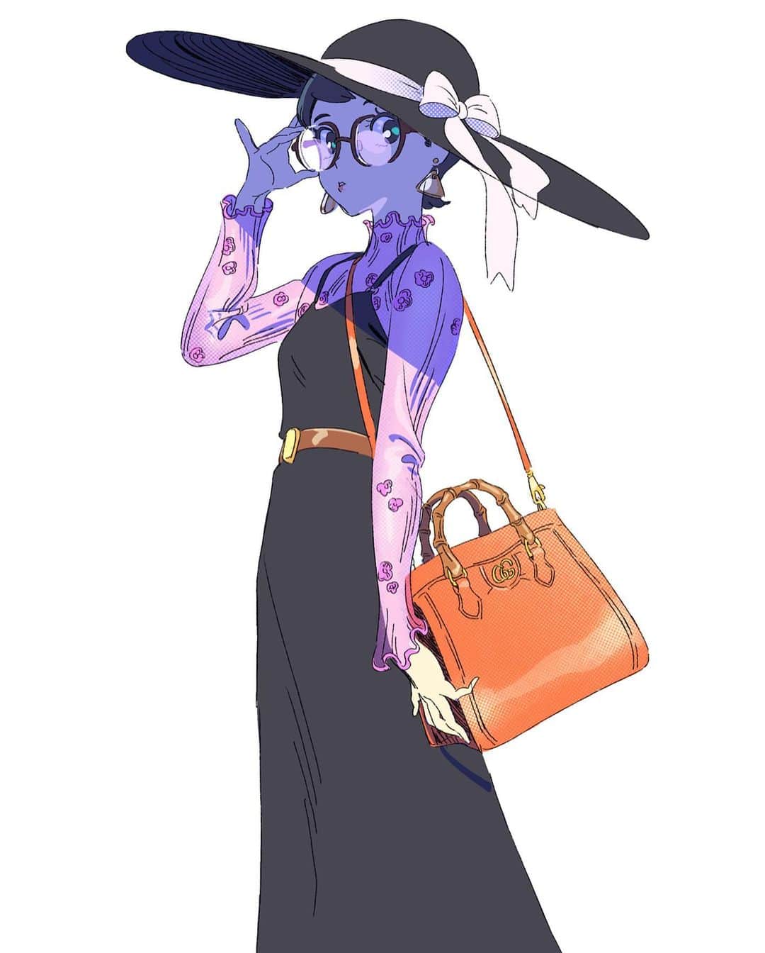 刈谷仁美のインスタグラム：「バッグ買おうか検討中のらくがき  #illustration #drawing」