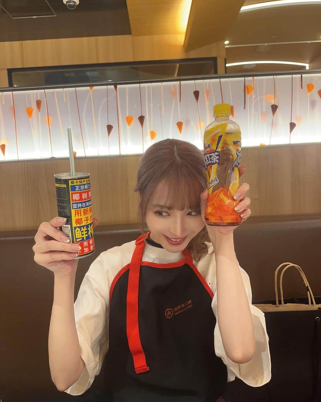 のインスタグラム：「火鍋🔥  辛いのは得意ではないのですが 白いスープ食べやすくて美味しかった〜！ 飲み物も美味しい😋  #火鍋」