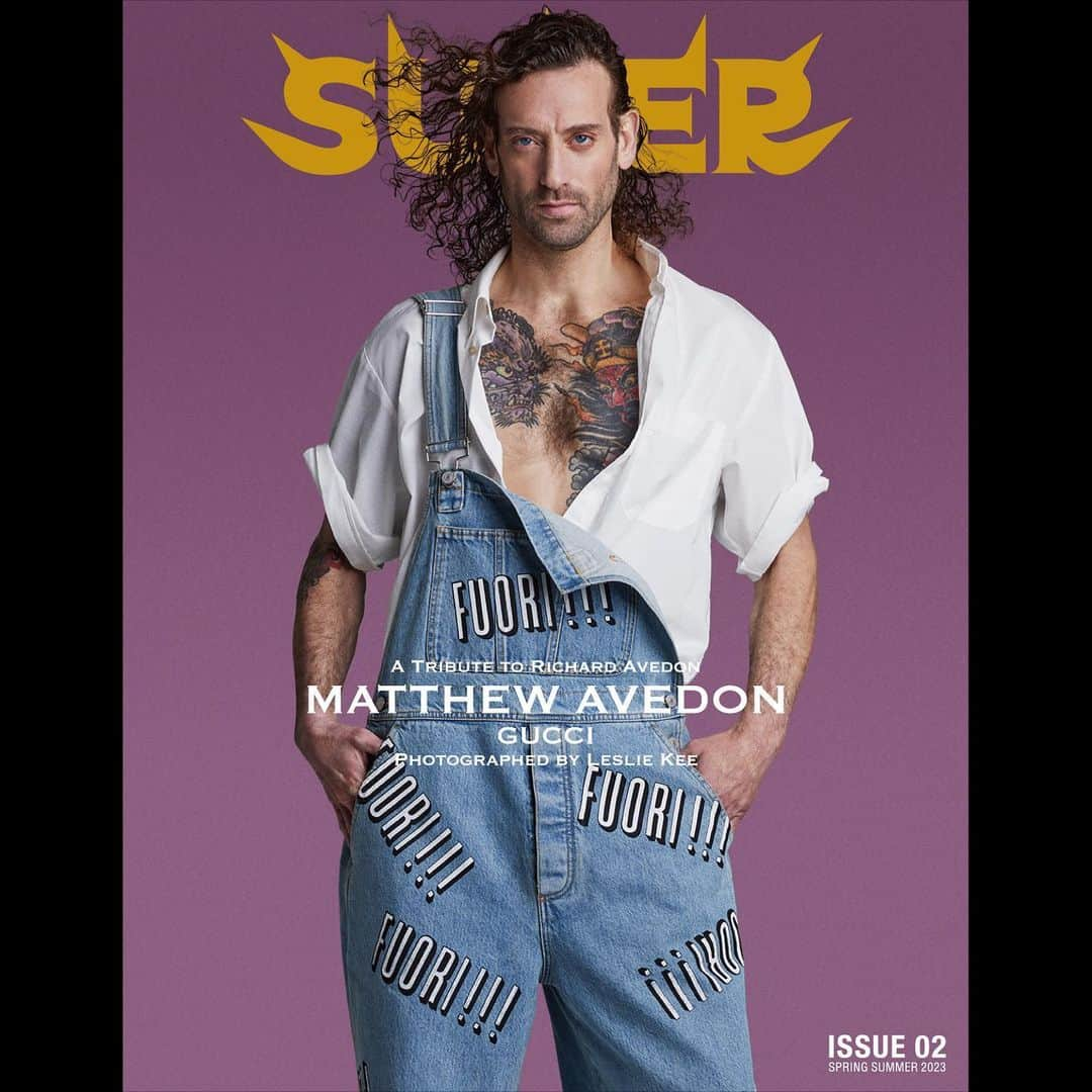 レスリー・キーさんのインスタグラム写真 - (レスリー・キーInstagram)「Super Magazine @supermagazinenyc  ★ 2023SS issue 02★  「A Tribute to Richard Avedon」 Celebrating on 15 May 2023, the 100th Birthday of legendary photographer Richard Avedon !  @avedonfoundation #richardavedon #avedon100 #superavedon #supermagazinenyc #lesliekee   MATTHEW AVEDON @matthewavedon   Photographed by @lesliekeesuper  Styling by @seppetirabassi  Hair by @shinarima  Makeup by @keikohiramotomakeup1  Photo Assistant @stevenburtonphoto  Photo Retouching by Fight Club Location : @7linestudio  Special thanks : @samdoerfler74 @dorian4real @elizabethavedon @carolineavedon @michaelavedon  Wardrobe : @gucci   @x8_gallery @asahi_fashion #matthewavedon」6月21日 20時46分 - lesliekeesuper