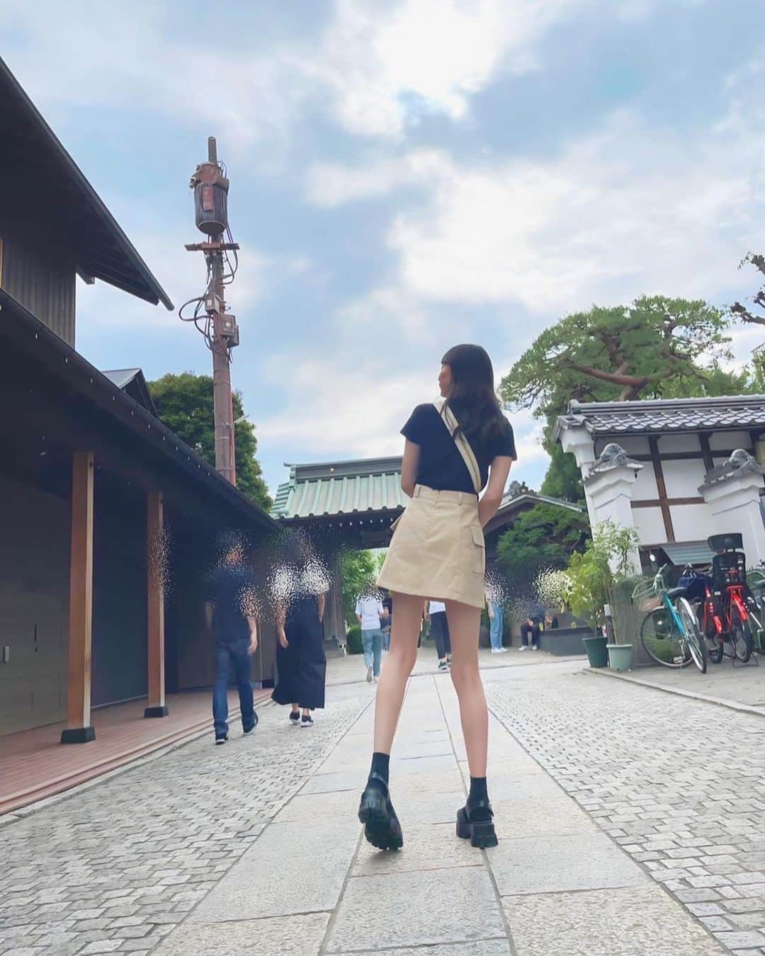 大段舞依のインスタグラム：「⁡ ⁡ ⁡ 🍃♡ ⁡ ⁡ #川越 #川越食べ歩き #川越氷川神社 #⛩️ #鯛みくじ ⁡」