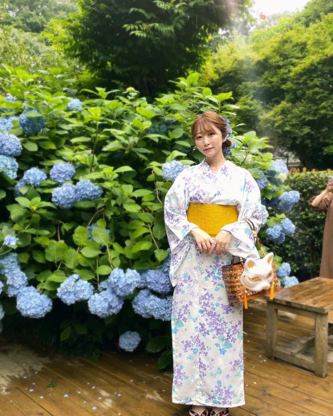maari watanabe(まありん)のインスタグラム：「💜💛🐌ハート型🩵  #明月院」