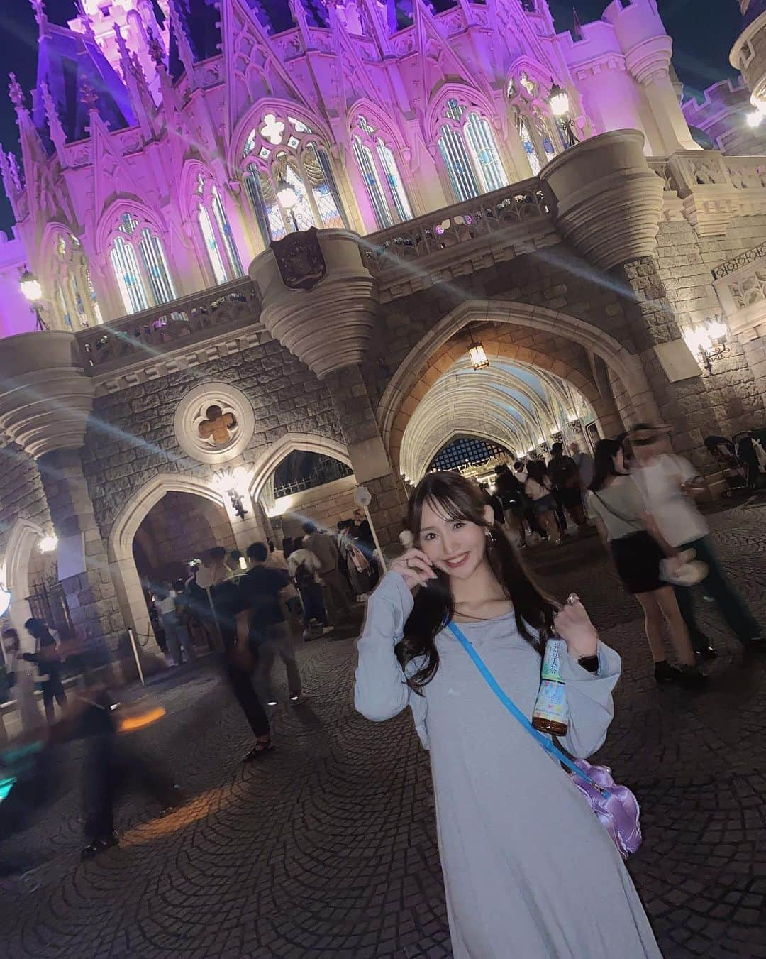 星奈あいさんのインスタグラム写真 - (星奈あいInstagram)「よる🏰🐭🎀✨  #Disney #Disneyland #cinderellacastle  #星奈あい」6月21日 21時57分 - hoshina_r18