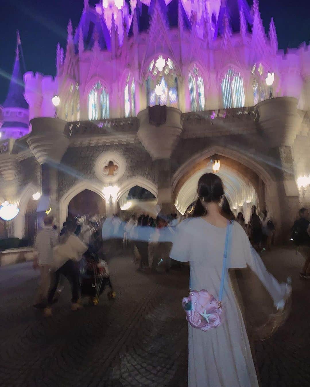 星奈あいさんのインスタグラム写真 - (星奈あいInstagram)「よる🏰🐭🎀✨  #Disney #Disneyland #cinderellacastle  #星奈あい」6月21日 21時57分 - hoshina_r18