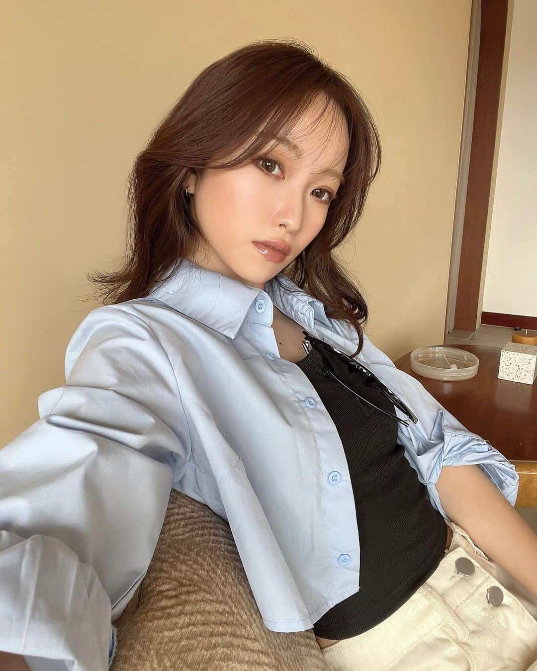 木田絵里香のインスタグラム：「. ストーリー上げたら好評だった私服♡ 全部SHEIN🔆✌🏼 . #コーデ#シャツコーデ#パンツコーデ#shein#shein購入品#sheinコーデ」