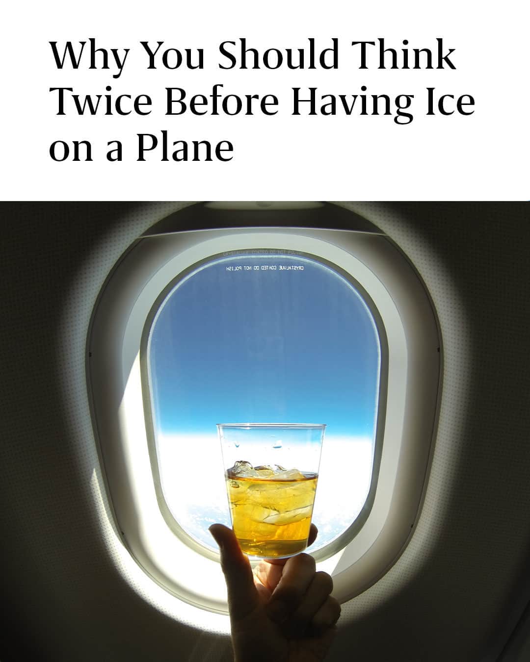 Travel + Leisureさんのインスタグラム写真 - (Travel + LeisureInstagram)「Sorry, but we're about to ruin airplane ice for you forever. 🫣 Get the full story at the link in bio.」6月21日 22時15分 - travelandleisure