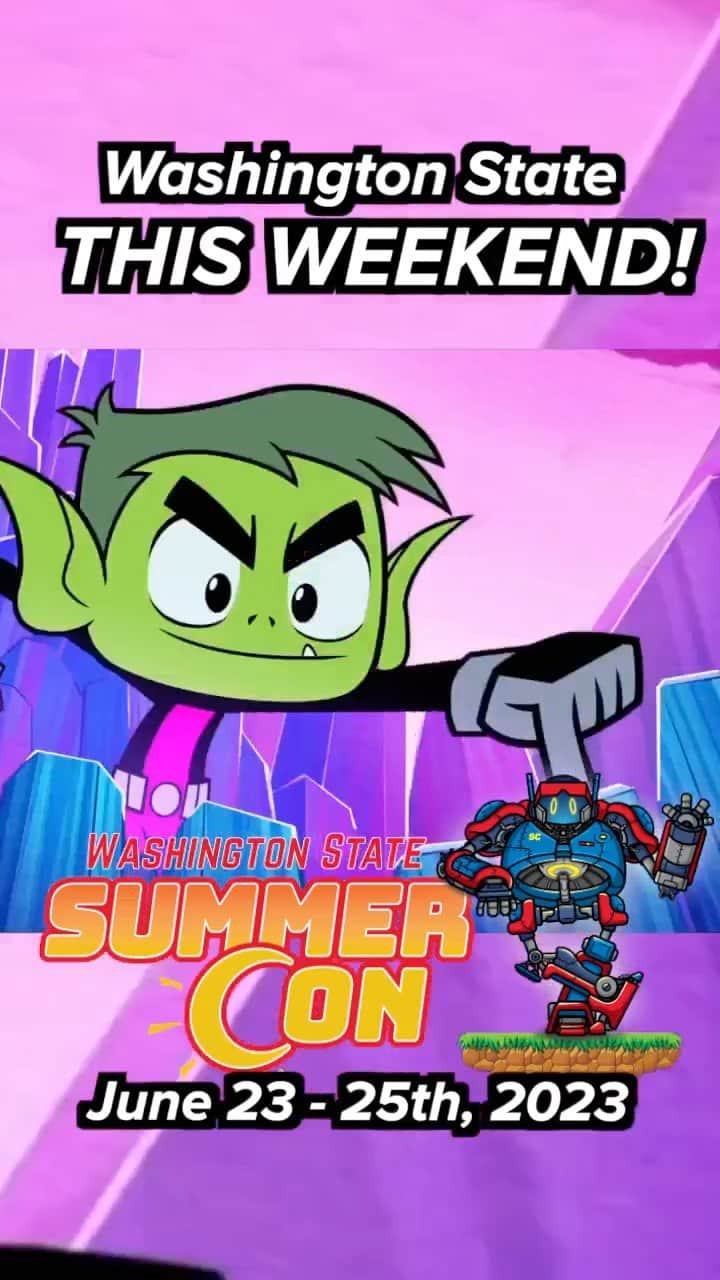 グレッグ・サイプスのインスタグラム：「This Weekend! It's Summer Con! June 23-25 🔥 @WAsummercon Meet me and Wingman G 💚 Photo ops, autographs, a panel with @TaraStrong, and who knows what else! #Beastboy #teentitans #tmnt #michelangelo #ben10 #kevinlevin ⁠」