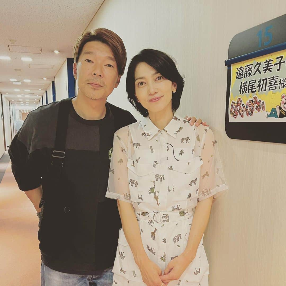 横尾初喜さんのインスタグラム写真 - (横尾初喜Instagram)「「ぽかぽか」無事終わりました。 知っているスタッフの方々の とても愛のあるVTRに感謝です！！ とても楽しかったです！ ありがとうございました！  #フジテレビ  #ぽかぽか  #エンクミ  #遠藤久美子」6月21日 23時38分 - hatsukiyokoo