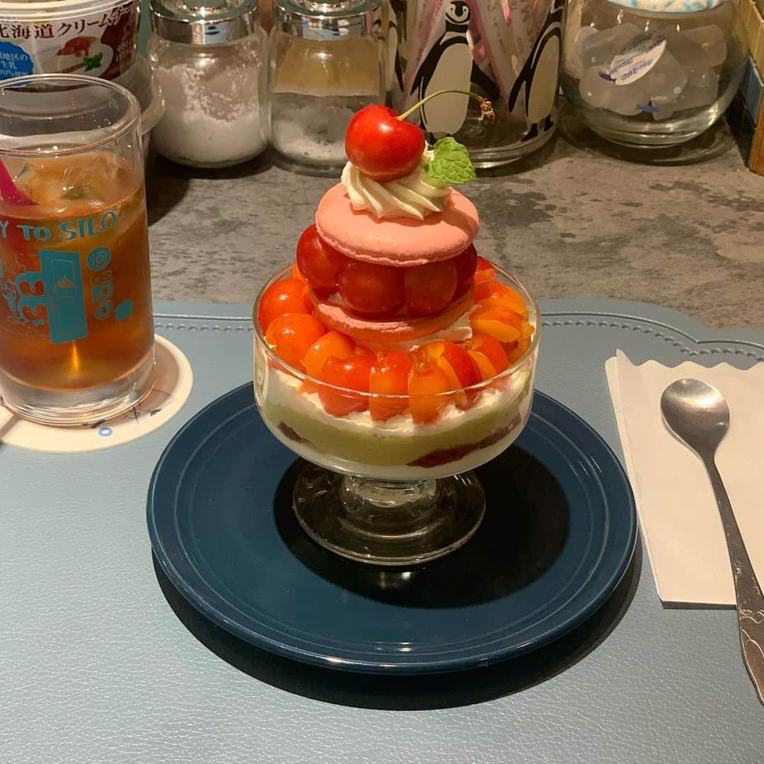 水希蒼のインスタグラム：「dinner🍒🫶🏻」