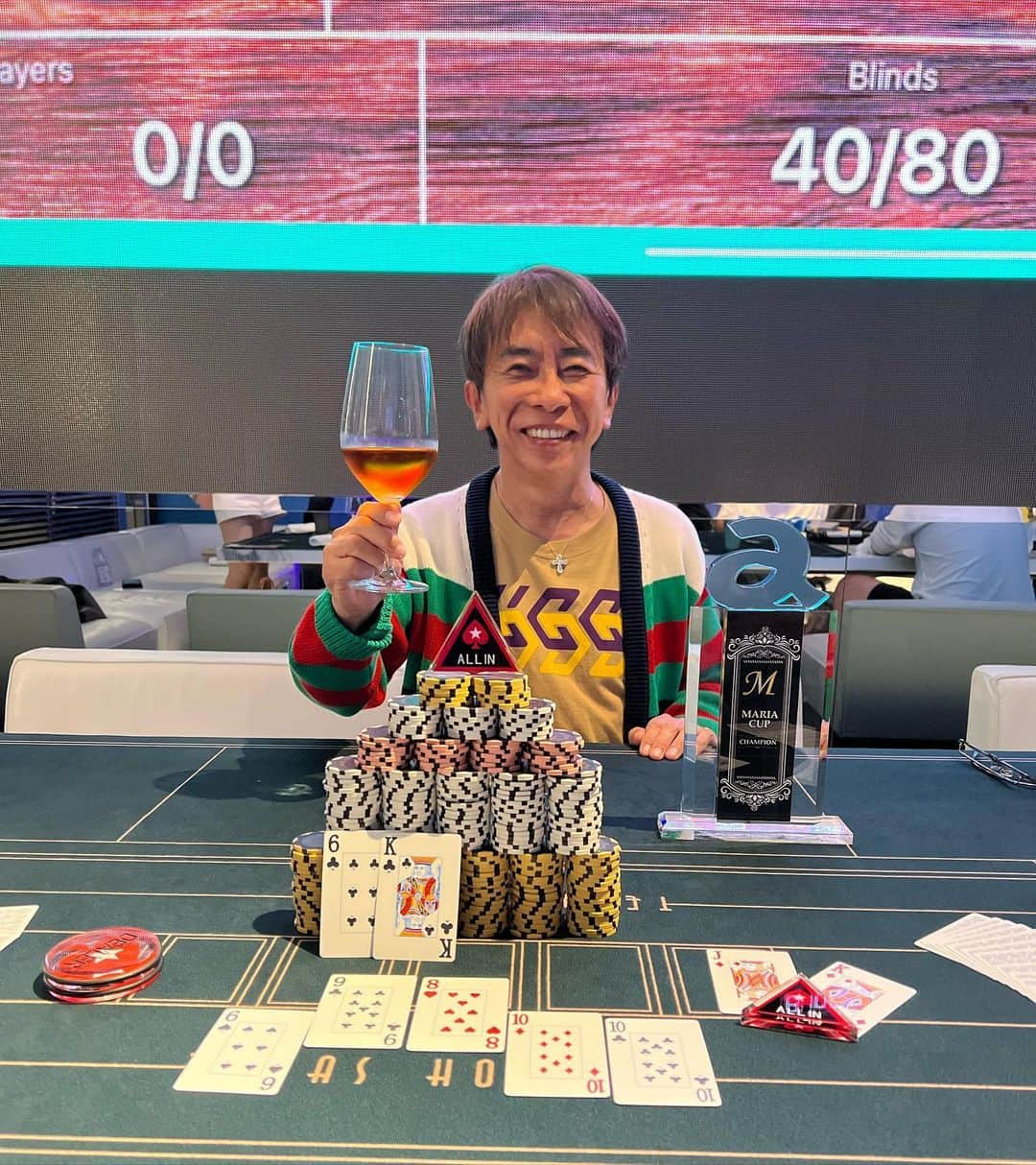 松浦勝人さんのインスタグラム写真 - (松浦勝人Instagram)「何だかようわからんけど、優勝したわ🏆！  #poker  #mariacup #maxmatsuura #avex #松浦勝人」6月22日 1時08分 - max_matsuura