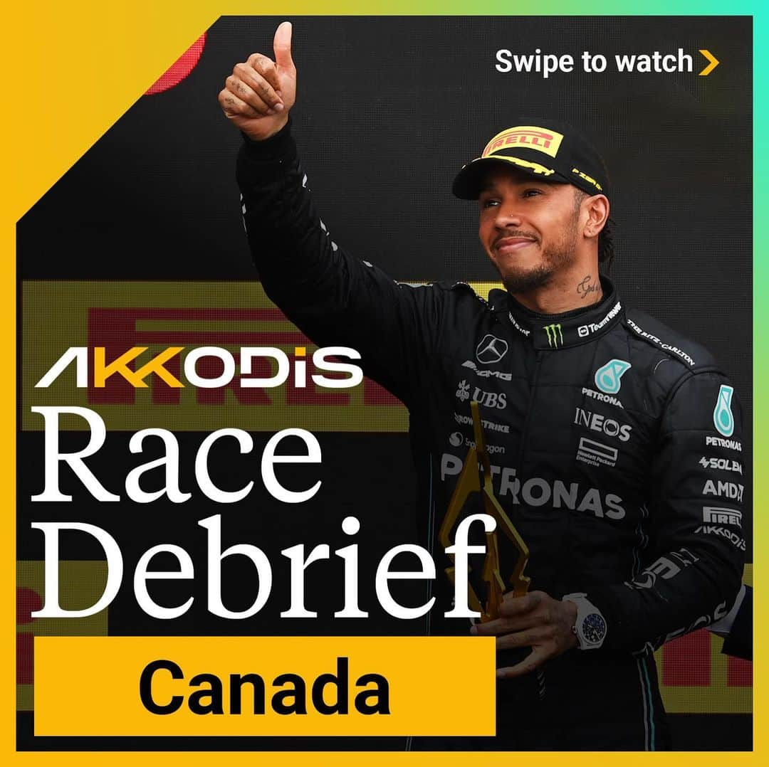 MERCEDES AMG PETRONASさんのインスタグラム写真 - (MERCEDES AMG PETRONASInstagram)「Encouraging progress and another podium scored. 👏   Talking through the major topics from Montréal in our #CanadianGP @akkodis_global Race Debrief with Mike.  🔗 in bio for the full video.」6月22日 1時45分 - mercedesamgf1