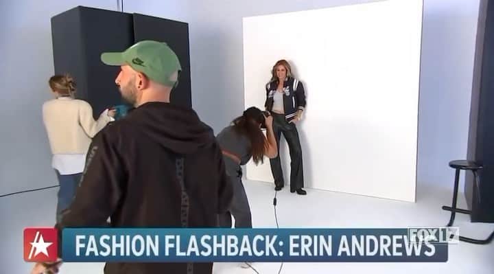 エリン・アンドリューズのインスタグラム：「WEAR everyWEAR and anyWEAR! @accesshollywood joined us for a little #BTS of our upcoming Fall 2023 collection.   Spot anything new? 😏」