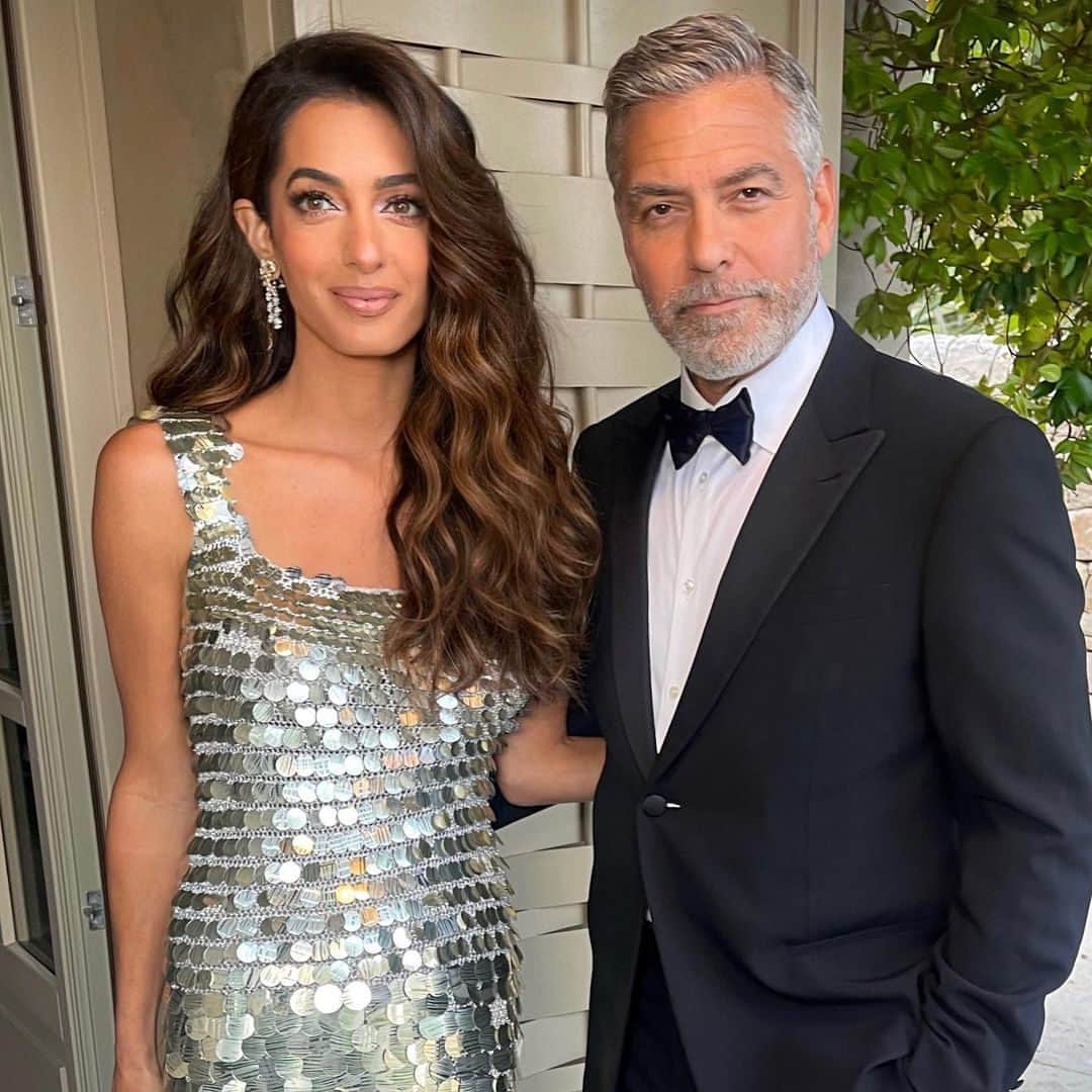British Vogueさんのインスタグラム写真 - (British VogueInstagram)「#AmalClooney’s take on Studio 54 glam is all about the bombshell hair. Holidaying in Sicily with husband #GeorgeClooney, Amal’s chocolate-brown locks – complete with toffee babylights – were styled into party-ready mermaid waves. Click the link in bio for the breakdown of her beauty look.   Photographed by @DimitrisHair.」6月22日 2時30分 - britishvogue