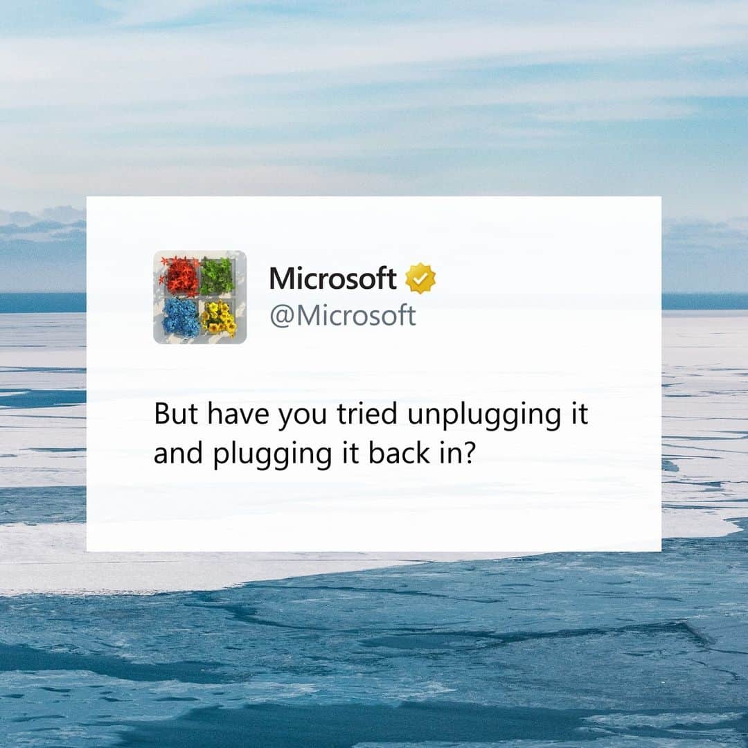 Microsoftのインスタグラム：「😐」