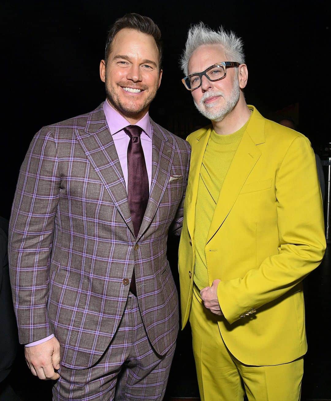 ジェームズ・ガンのインスタグラム：「Happy Birthday, buddy! What a wonderful ten years of friendship and creative collaboration it’s been. Thanks for being a monolithic testament to my good judge of character! 💜🧜‍♂️ @prattprattpratt」