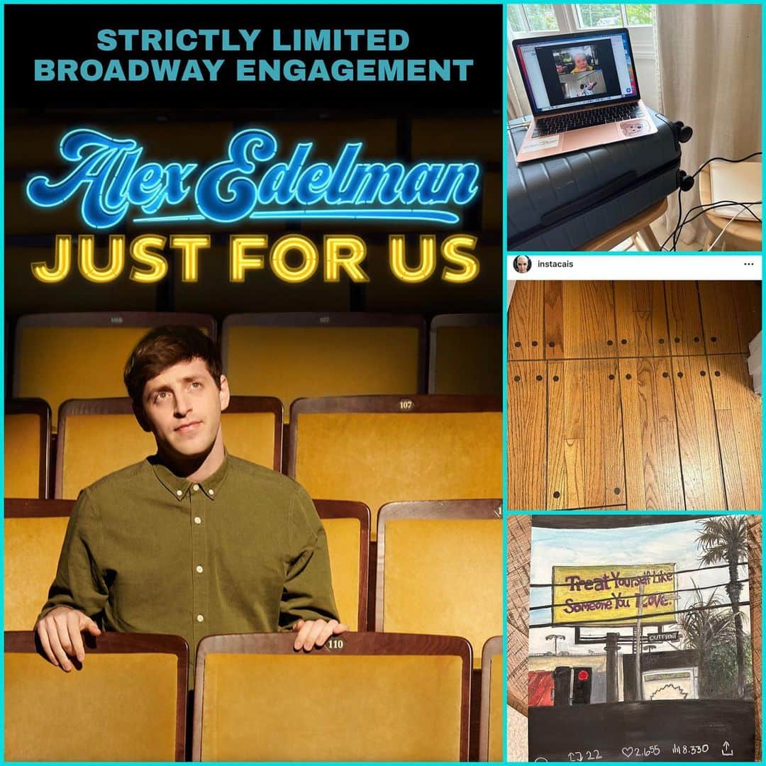 ビジー・フィリップスのインスタグラム：「it’s an ALL new TIMELY podcast(except that submarine hadn’t been lost yet so you know…we don’t talk about that at all) ANYWAY! 1. (L.) The very best @alexedelman talks with us about many things but we DEFINITELY talk about his show that opens on Broadway LITERALLY TODAY. It’s called Just For Us and it’s fantastic. Get tickets and see it before August 19! (top R:) my initial pod setup left something to be desired (middle R:) @instacais isn’t wrong- these floors are actually insane (bottom R:) one of my most recent paintings- is it for Alex’s dressing room? ONLY TIME WILL TELL! 2. gina is fine, tbh, she’s just like her mother: Los Angeles gives her IBS 3. some of my glazed pigs that are about to be succulent 4. this is the referenced sandwich that i was eating 5. literally my gps is like “don’t you want to just eat at this place?? GET THE FUCK OUTTA HERE” 6. oof. something i needed to read, i think. 7. just being fucking stunning humans whist supporting the @aclu_nationwide 🤷‍♀️」