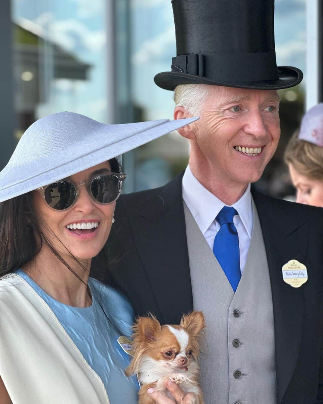 フィリップトレーシーのインスタグラム：「Demi Moore and Philip at Royal Ascot  today .」