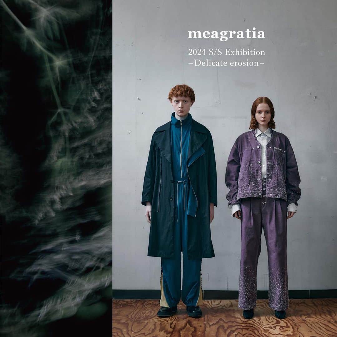 メアグラーティアのインスタグラム：「meagratia SS24 The showroom in Paris  Date: 22nd-27th Jun. 2023 Time: 11:00-19:00 Place: Galerie Rastoll 16 Rue Sainte-Anastase, 75003 Paris  Contact: @showcasetokyo   #meagratia #ss24 #paris #pfw #pfwm #parisfashionweek」