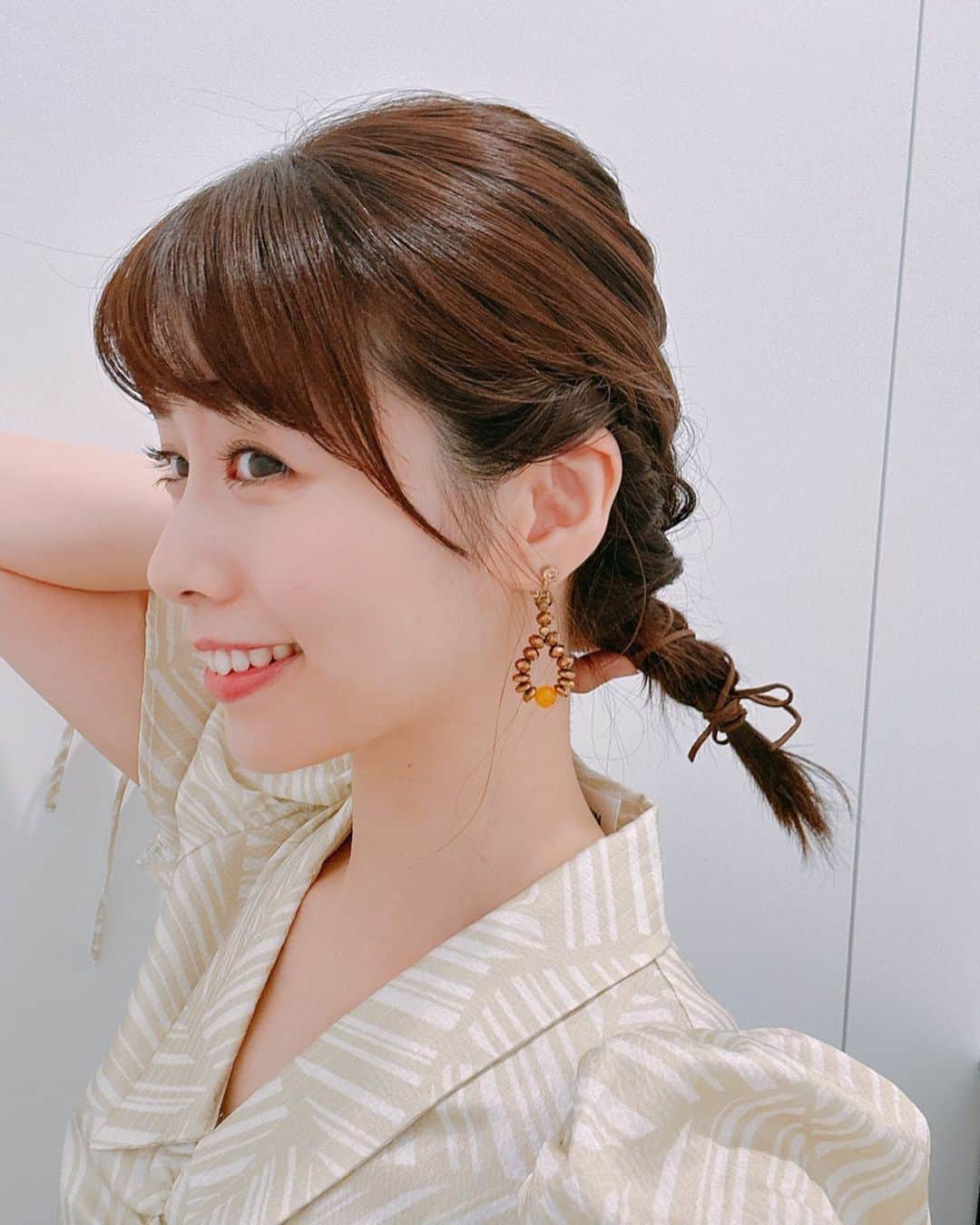 のインスタグラム：「. こんな可愛い髪型にして頂きました❤️🥰 自分では絶対出来ない🥲 . .」
