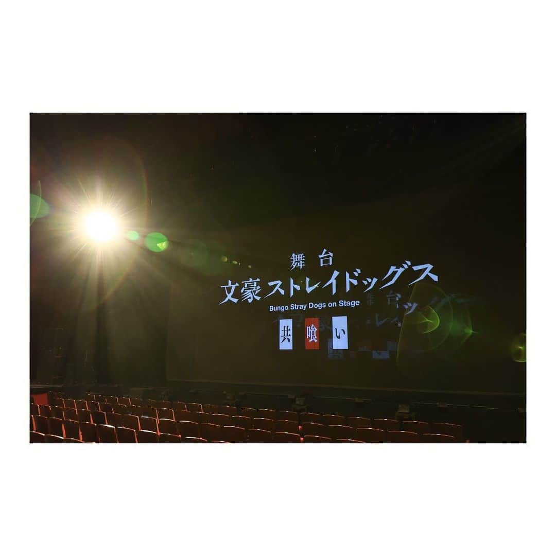 夢月せらのインスタグラム：「舞台【文豪ストレイドッグス 共喰い】 東京公演初日を迎える事が出来ました。  日本青年館がヨコハマになり、迷い犬達がもがき、闘い、熱く生きています。  明日も、ヨコハマでお会い出来るのを楽しみにしています。  ポートマフィア幹部 尾崎紅葉」