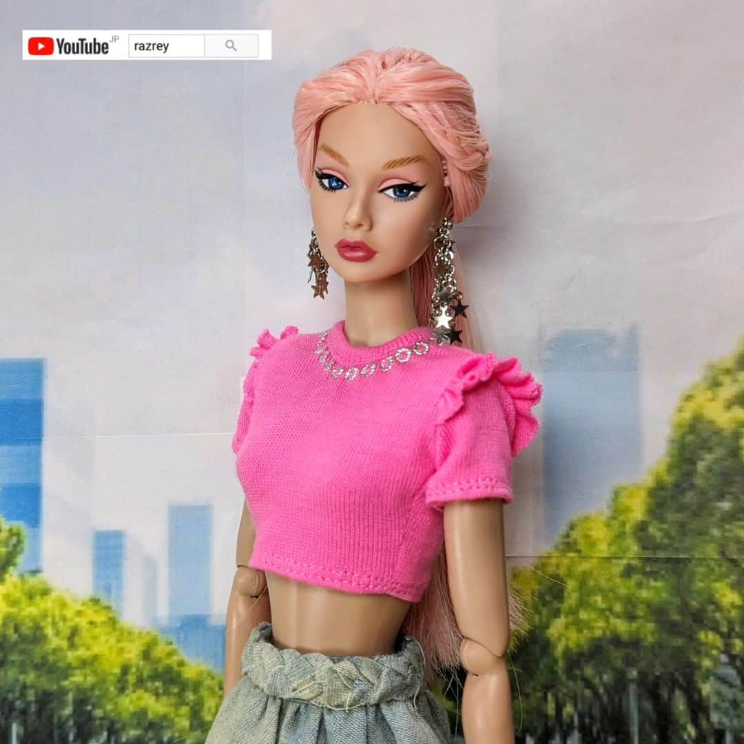 ラズリークロー（RAZREY CROW）のインスタグラム：「ラクマ #razrey  #razreycrow #barbie #dollshow #youtubechannel #youtuber #youtubers #バービーコレクター #ユーチューバー #ユーチューブクリエイター #ユーチューブチャンネル #poppyparker #integritytoys #fashionroyalty #handmade #ハンドメイド」