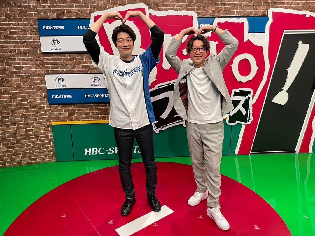 今成亮太のインスタグラム：「Blaboファイターズ 初北海道地上波📡 楽しく収録させていただきました！ #北海道 #HBC #北海道日本ハムファイターズ」