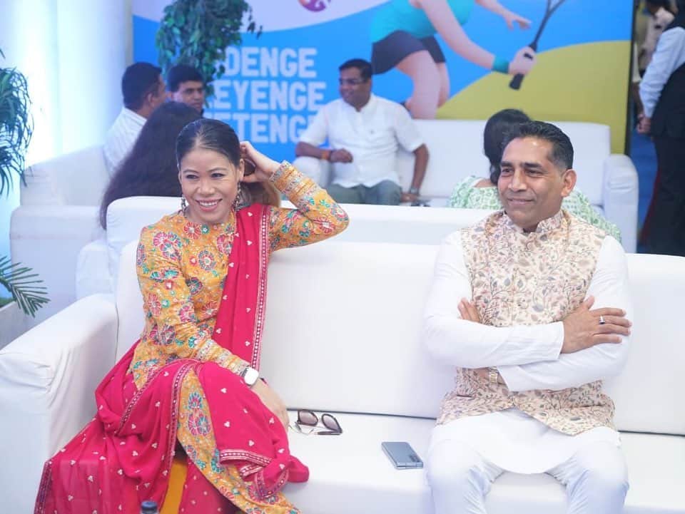 Mary Komさんのインスタグラム写真 - (Mary KomInstagram)「Where is MOGA? Launch of Mascot for 37th National Games with Hon’ble CM of Goa and other dignitaries of India Olympic Association. #getsetgoa. Designer 👉@ritikam72」6月22日 17時57分 - mcmary.kom