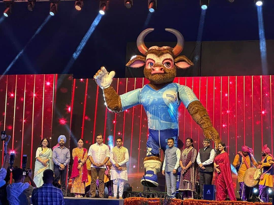 Mary Komのインスタグラム：「Where is MOGA? Launch of Mascot for 37th National Games with Hon’ble CM of Goa and other dignitaries of India Olympic Association. #getsetgoa. Designer 👉@ritikam72」