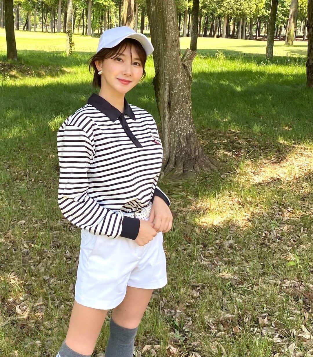 みづきのインスタグラム：「ボーダーって着るとかわいい😍 暑かったり涼しかったりだよね最近⛳️  POLO: @pacific_golfclub 🏄‍♂️♩  #ショートヘア #ショートヘアー  #ショートヘアー女子   #ゴルフ女子 #スポーツ女子 #ゴルフ好きな人と繋がりたい  #ゴルフ女子と繋がりたい #ゴルフ #ゴルフコーデ #golf #golfswing #genicgolf #victoriagolf #スポーツ #高尔夫球 #골프  #골프레슨  #スイング #ゴルフスイング #gingergolfteam4期生 #カットモデル #カットモデル無料 #コスプレ #コスプレイヤー #cosplay #角色扮演 #코스프레  #cosplayer」