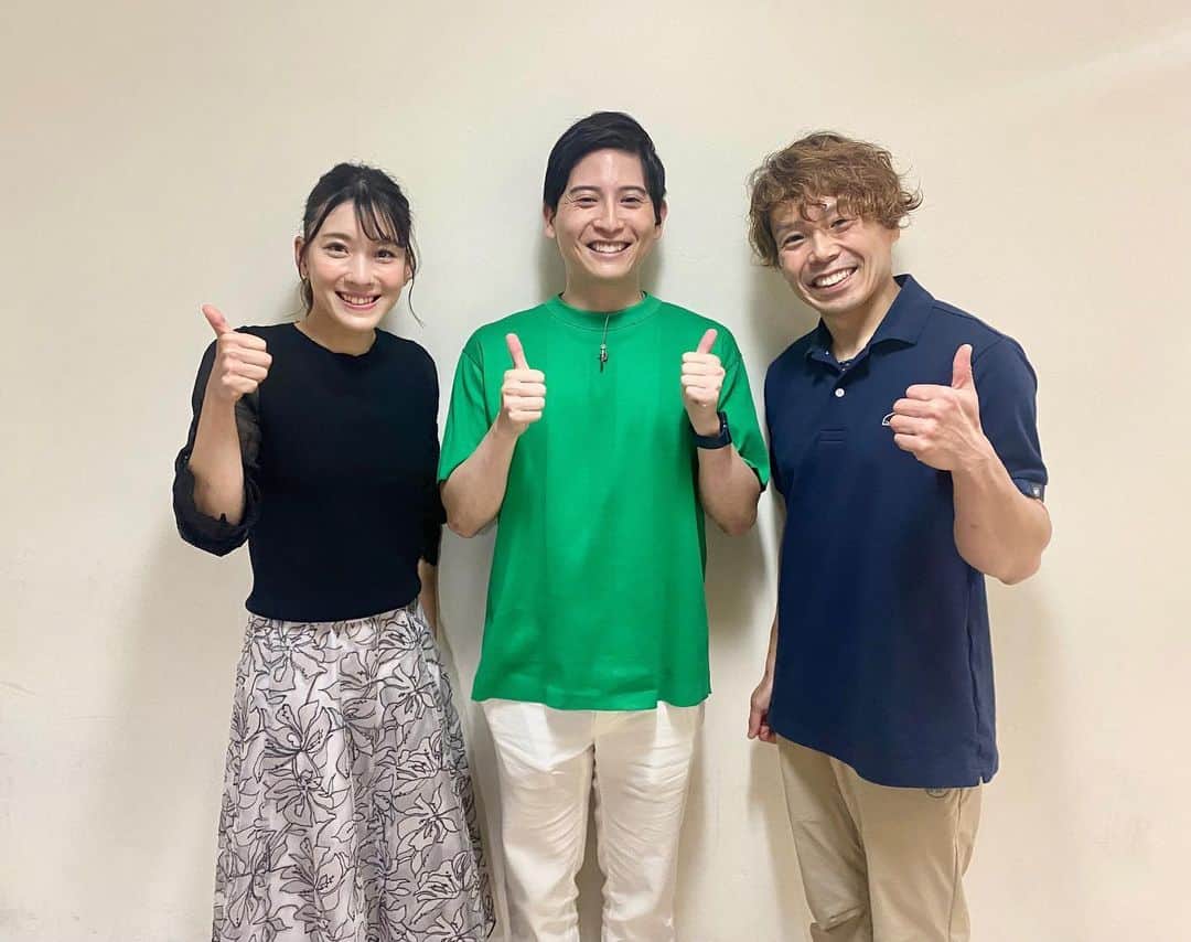 大田理裟のインスタグラム：「6月23日(金) 23:20~0:09 NHK BS1 “アーバンスポーツfans” ⁡ 写真はNHKアナウンサーの西川さん、ヒデさんと📸 スタジオ出演していますのでぜひご覧ください☺️ ⁡ ⁡#NHK #アーバンスポーツfans  #climbing #bouldering #sportclimbing #スポーツクライミング #ボルダー #ボルダリング」
