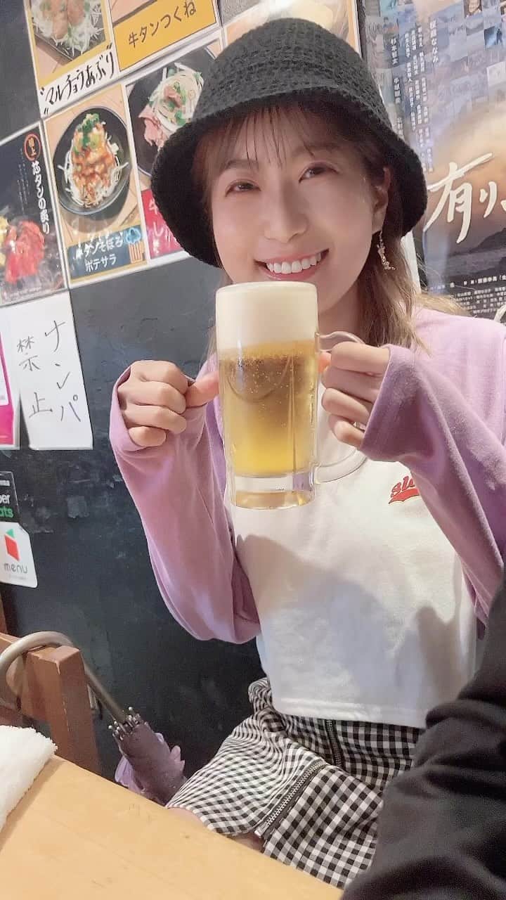 天野麻菜のインスタグラム：「ビール女子。3516」