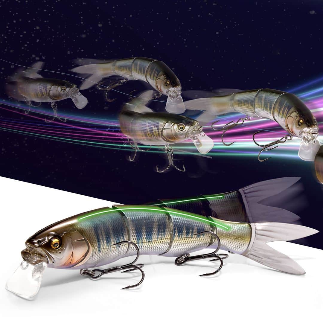 Megabass Inc.のインスタグラム：「「しゃきっ」としようぜ。 SPINE-X 190F https://www.megabass.co.jp/site/products/spine-x_190f/ 形状記憶チタン「LIVE-WIRED SYSTEM(PAT.P)」搭載で硬骨魚類の泳ぎを超リアルに再現！ 7月末発売予定。  #megabass #yukiito #SpineX190F #SpineX #LiveWiredSystem #メガバス #伊東由樹 #スパインX190F #スパインX #ライブワイヤードシステム」
